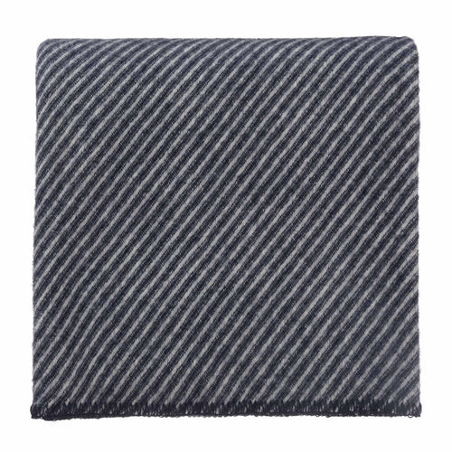 Santaka Wool Blanket dark blue & off-white, 100% new wool