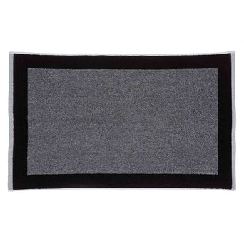 Badematte Ventosa, Schwarz & Weiß, 100% Bio-Baumwolle