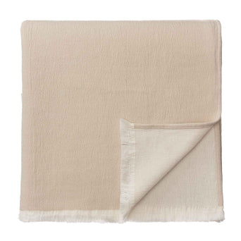 Baumwolldecke Anaba [Beige/Naturweiß]