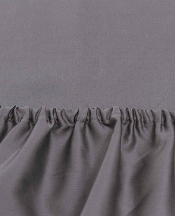 Boxspring-Spannbettlaken Vivy Grau, 100% Baumwolle