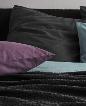 Montrose Flannel Pillowcase aubergine, 100% cotton